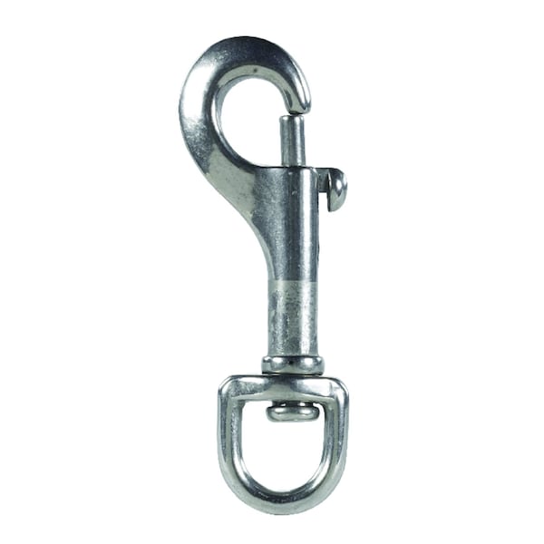 Campbell Chain & Fittings Campbell 1/2 in. D X 2-15/16 in. L Polished Stainless Steel Bolt Snap 50 lb T7631804 - main